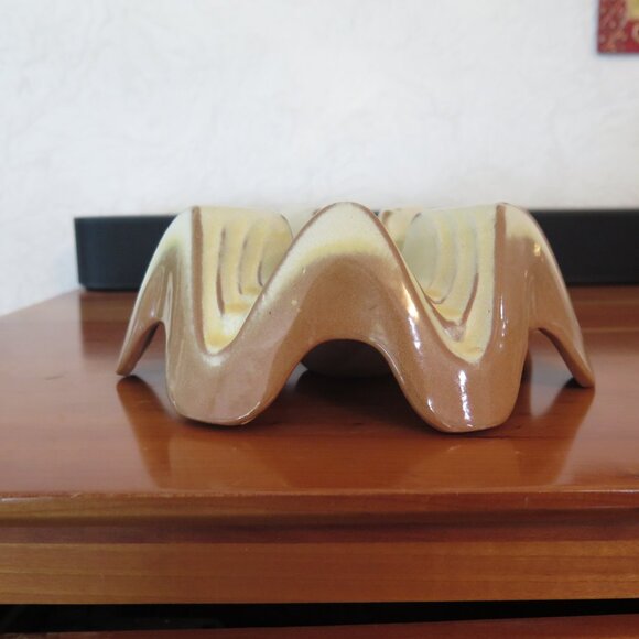 Vintage Frankoma Casserole/Bean Pot Warming Stand Base WA1 Desert Gold - Picture 2 of 7